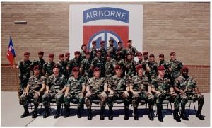 Group photo photo of the 82d ABN DV SJA near Gavin Hall Fort Bragg circa 1999-2000