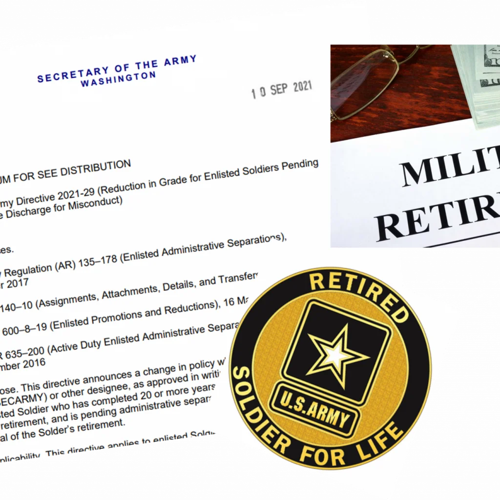 Army creates new Enlisted grade reduction policy; administrative separation lawyer