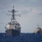 US Naval Ships sailing in formation; sexual harassment investigation authority; sexual harassment is now a crime