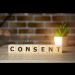 a photo of 7 wooden letter blocks spelling the word consent; consent and article 120 ucmj