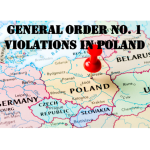 General order No. 1 Violations in Poland, violation of general order No. 1 in Poland, military lawyer for help in Poland; Military Lawyer in Poland
