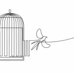 illustration of a bird escaping a cage; Article 120 UCMJ Conviction Appeal