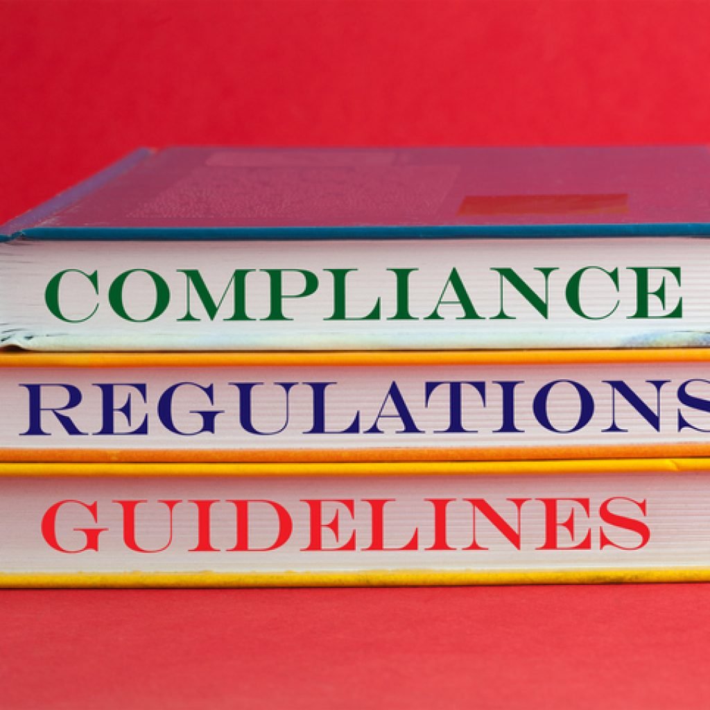 three books stacked on top of each other on a red background with the words compliance, regulations, and guidelines written on the bottom side of the book article; 92 ucmj compliance; ucmj article 92; article 92