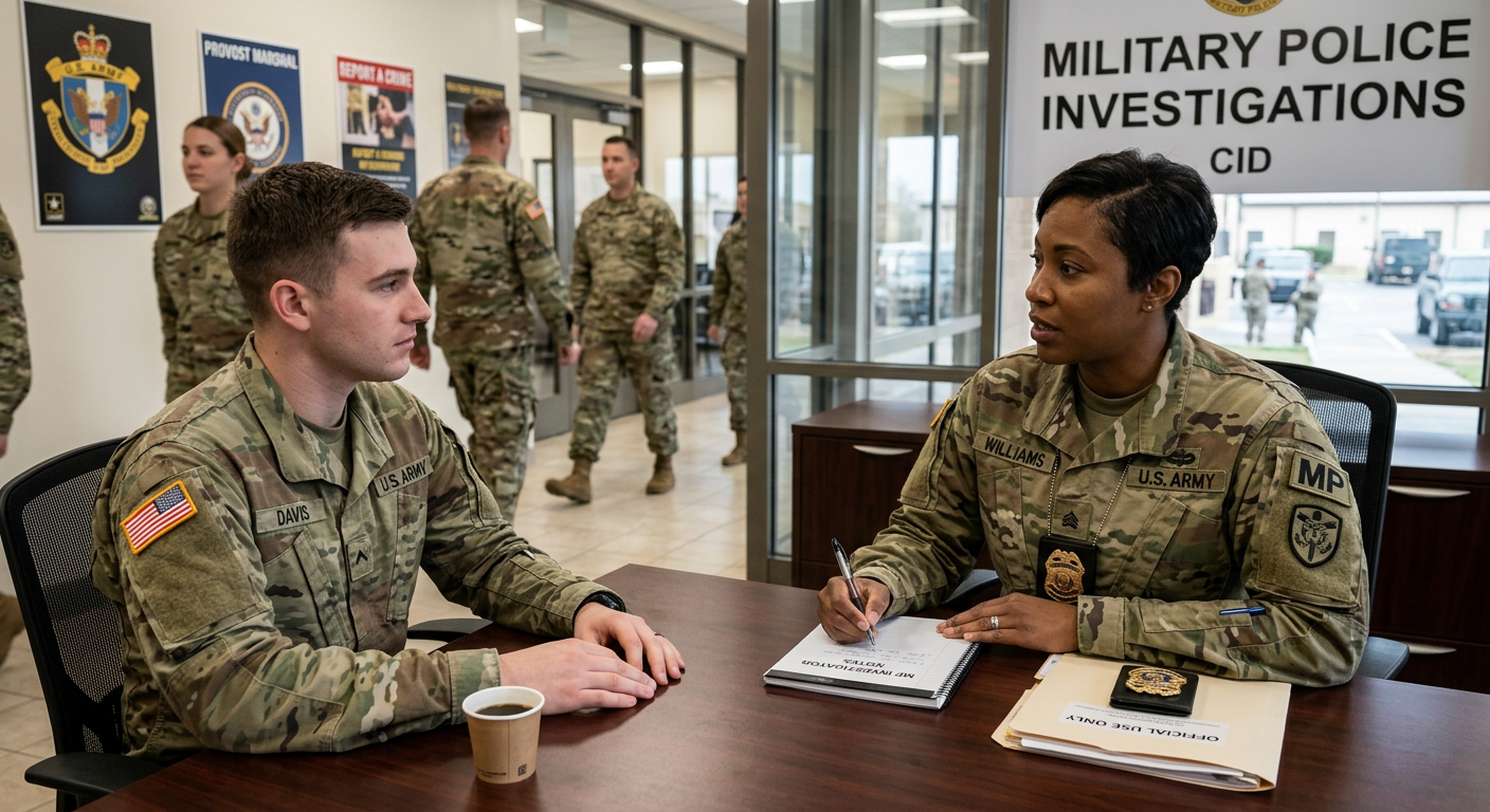 Military Law Enforcement Investigations: What should I expect?